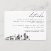 Omaha Wedding Hotel Kamer Blok Details Informatiekaartje (Voorkant)