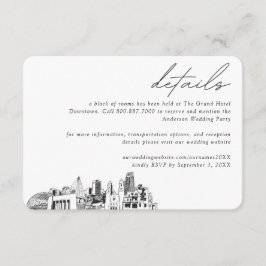 Omaha Wedding Hotel Kamer Blok Details Informatiekaartje