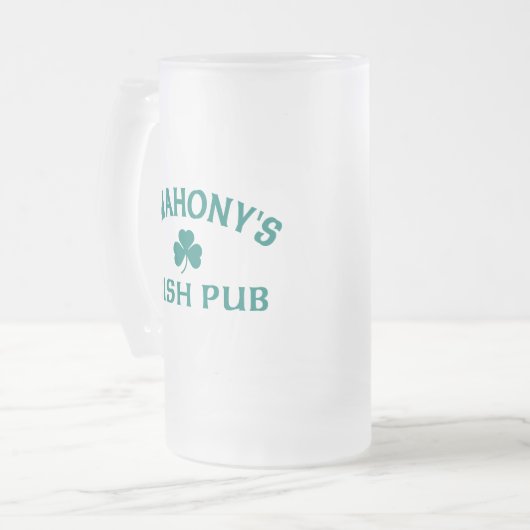 O'Mahony's Irish Pub Matglas Bierpul (Voorkant links)