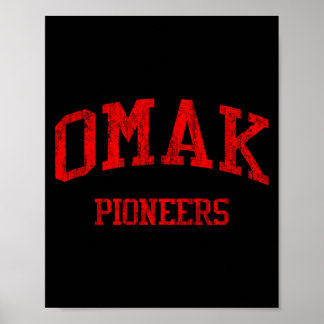 Omak High School Hs Omak Wa Vintage Srts Poster