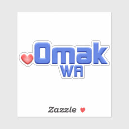 Omak Washington Sticker