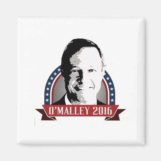 O'Malley 2016 Campagne Banner Naamplaat Magneet (Voorkant)
