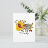 O'Malley Family Crest Briefkaart (Staand voorkant)