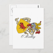 O'Malley Family Crest Briefkaart (Voorkant / Achterkant)