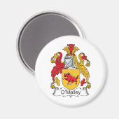 O'Malley Family Crest Magneet (Voorkant / Achterkant)