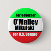 O'Malley Mikulski Button (Voorkant)
