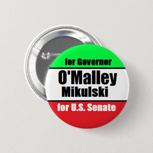 O'Malley Mikulski Button (Voorkant /achterkant)