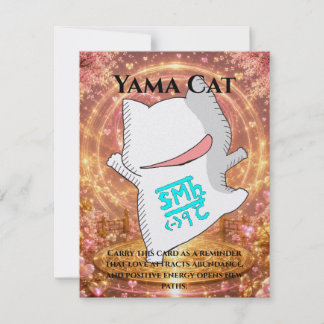 Omamori Card #001 – Yama Cat | Love • Fortune • En Kaart