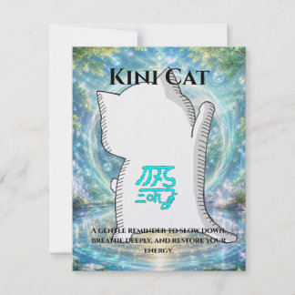 Omamori Card #003 – Kini Cat | Healing • Recovery Kaart
