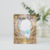 Omamori Card #006 – Tsuru Cat | Connection • Oppor Kaart (Staand voorkant)