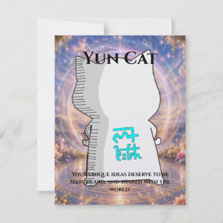 Omamori Card #010 – Yun Cat | Expression • Creativ Kaart