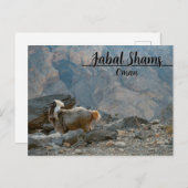 Oman briefkaart Jabal Shams (Voorkant / Achterkant)