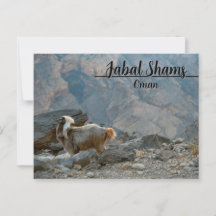 Oman briefkaart Jabal Shams