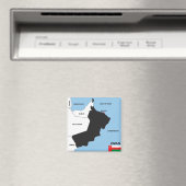 oman country politiek map district magneet (Insitu (Vaatwasser))