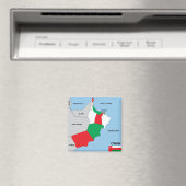 oman country politiek map district magneet (Insitu (Vaatwasser))