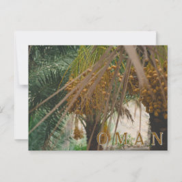Oman dadelpalm briefkaart