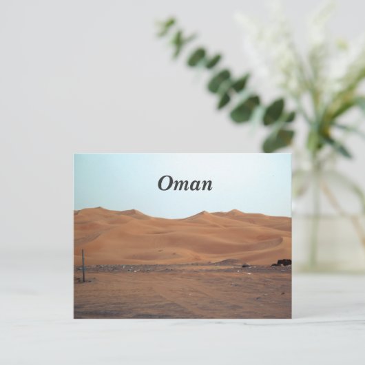 Oman Desert Briefkaart (Staand voorkant)