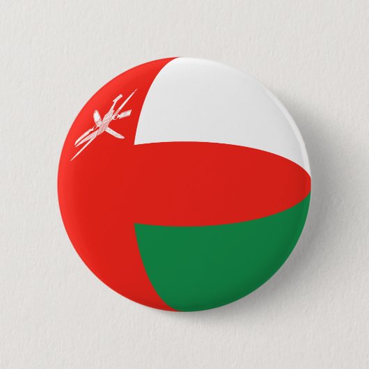 Oman Fisheye Flag Button (Voorkant)