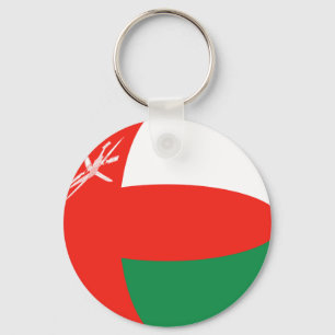 Oman Fisheye Flag Sleutelhanger