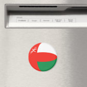 Oman Fisheye Vlag Magneet (Insitu (Vaatwasser))