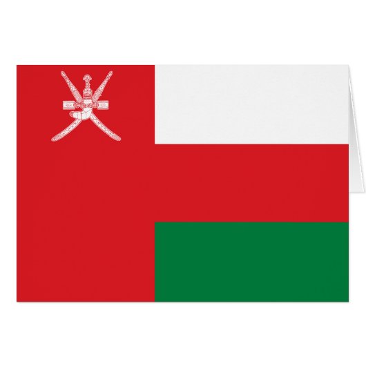 Oman Flag (Voorkant Horizontaal)