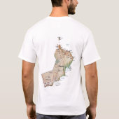 Oman Flag and Map T-Shirt (Achterkant)