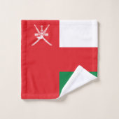 Oman Flag Bad Handdoek (Wasdoekje)