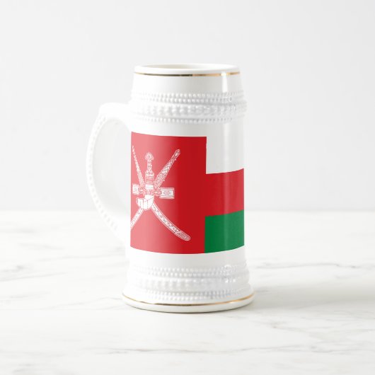 Oman Flag Bierpul (Voorkant links)