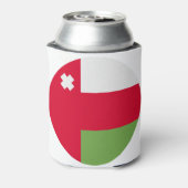 Oman Flag Blikjeskoeler (Blikje Achterkant)