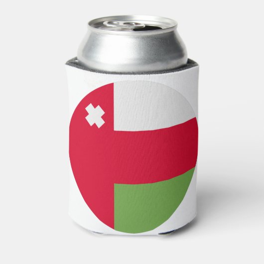 Oman Flag Blikjeskoeler (Blikje Achterkant)