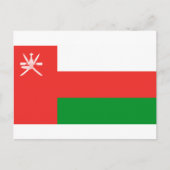 Oman Flag Briefkaart (Voorkant)