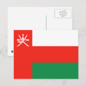 Oman Flag Briefkaart (Voorkant / Achterkant)