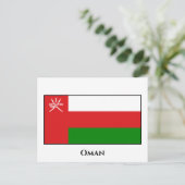 Oman Flag Briefkaart (Staand voorkant)