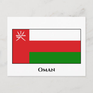 Oman Flag Briefkaart