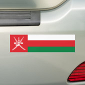 Oman Flag Bumpersticker (Op auto)