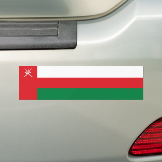 Oman Flag Bumpersticker (Op auto)