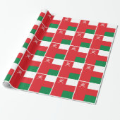 Oman Flag Cadeaupapier (Uitgerold)
