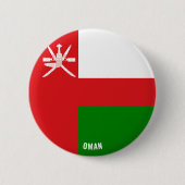 Oman Flag Charming Patriotic Ronde Button 5,7 Cm (Voorkant)