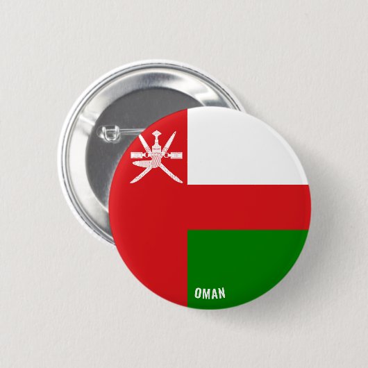 Oman Flag Charming Patriotic Ronde Button 5,7 Cm (Voorkant /achterkant)
