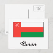 Oman Flag Design Briefkaart (Voorkant / Achterkant)