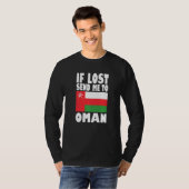 Oman Flag Design If lost send me to Oman Premium T-shirt (Voorkant volledig)