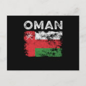 Oman Flag Distressed - Omani Flag Briefkaart (Voorkant)