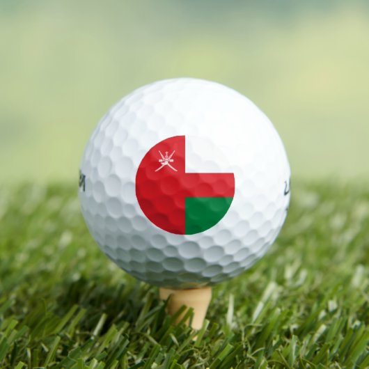 Oman Flag Golfballen (Insitu Shirt)