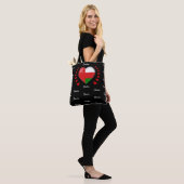 Oman Flag & Heart, Oman Flag mode/sport Tote Bag (Op model)
