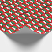 Oman Flag Honeycomb Wrapping Paper Cadeaupapier (Hoek)