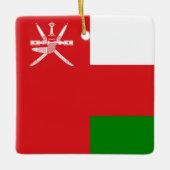 Oman Flag Keramisch Ornament (Voorkant)