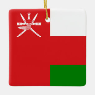 Oman Flag Keramisch Ornament