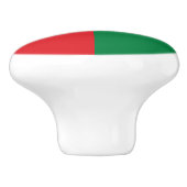 Oman Flag Keramische Knop (Zijkant)