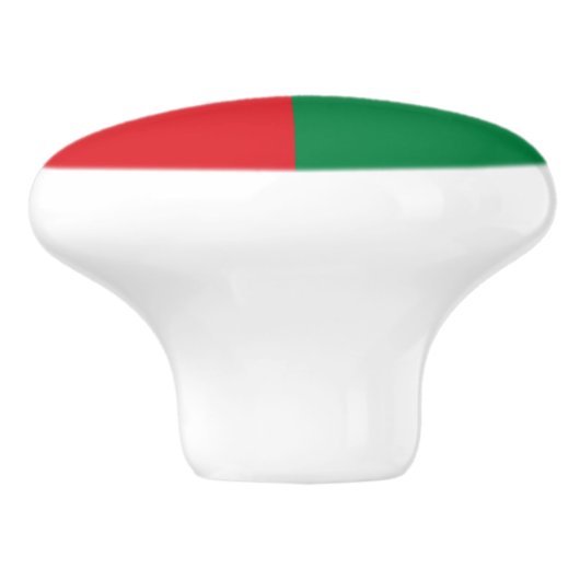 Oman Flag Keramische Knop (Zijkant)