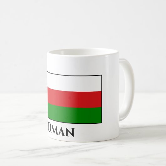 Oman Flag Koffiemok (Voorkant rechts)